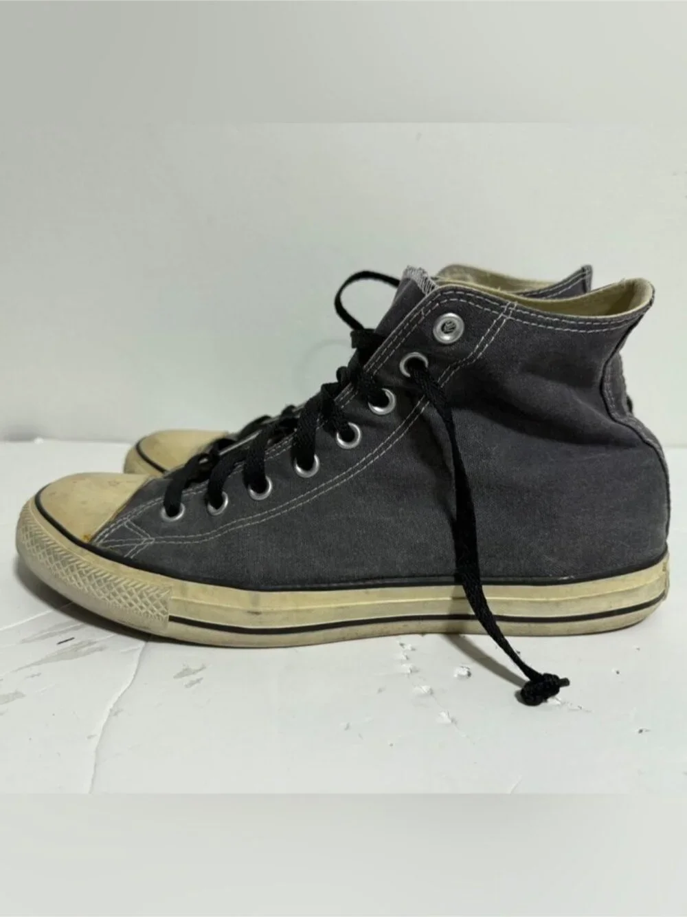 Converse Chuck Taylor All Star High Top Sneakers Gray Size 10 - Picture 6 of 10